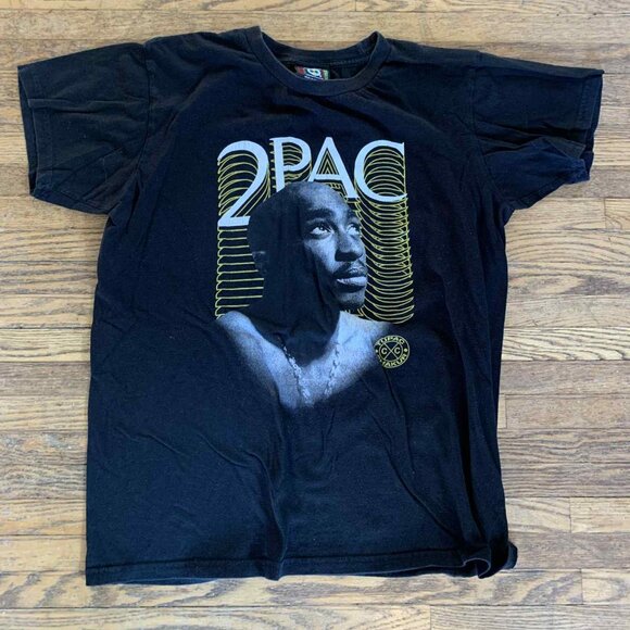 Vintage "2Pac" Tupac Shakur T-Shirt - Black - Sz.M - Picture 1 of 3